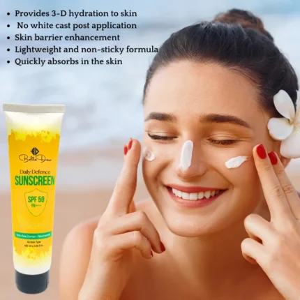Benefits of Sunscreen SPF50 with Niacinamide