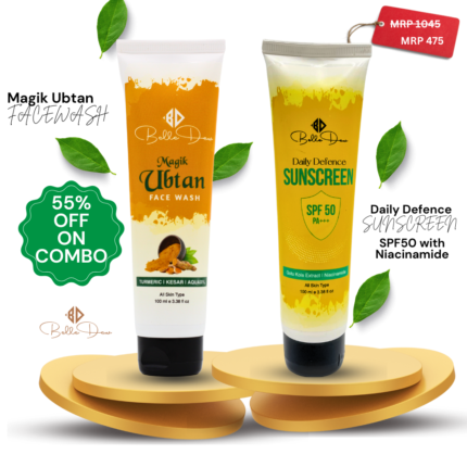 Ubtan Face wash & Sunscreen SPF50 Combo