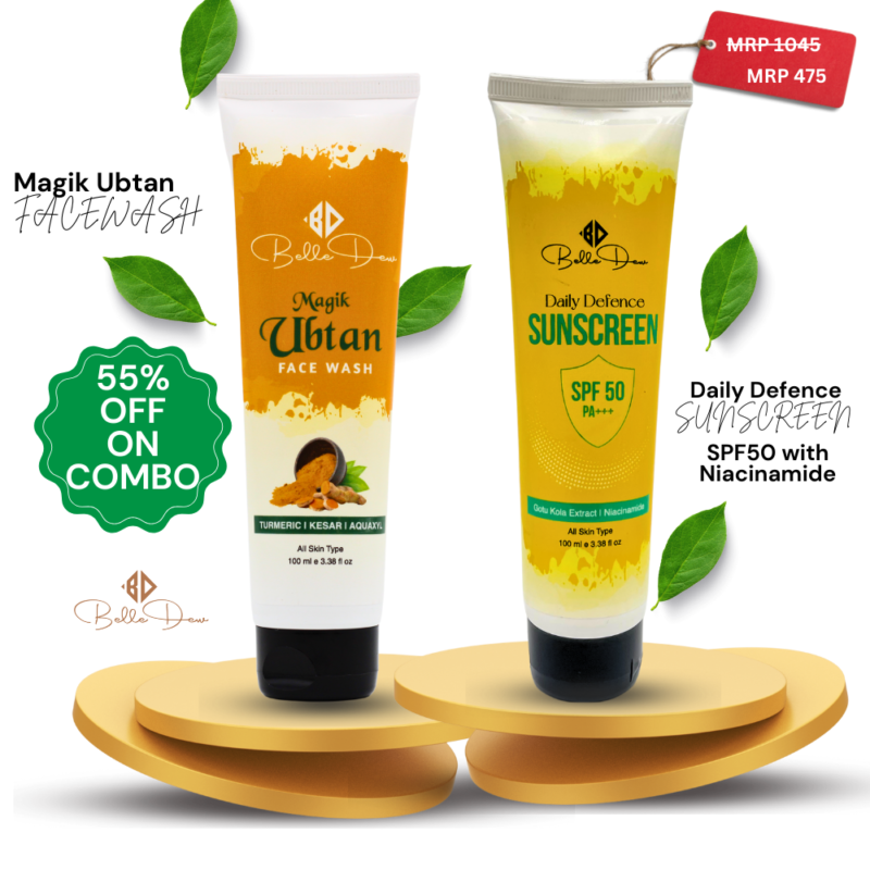 Ubtan Face wash & Sunscreen SPF50 Combo